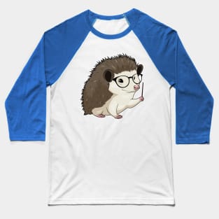 Hedgehog Teacher Pointer Baseball T-Shirt